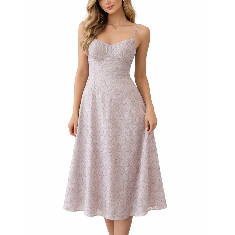REFORMATION Women's Purple Tessie Easter Midi Dress Size 4